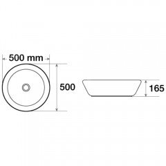 Раковина накладная SantiLine SL-1064