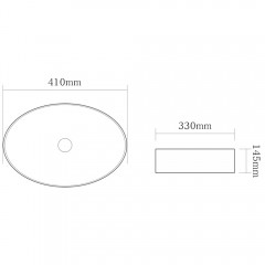 Раковина накладная SantiLine SL-1016MB