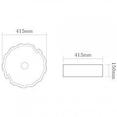 Раковина накладная SantiLine SL-7016