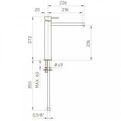 Смеситель для раковины Palazzani Digit 49301838