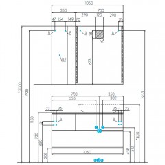 Тумба с раковиной Акватон Терра 105 1A2469K0TEKA0