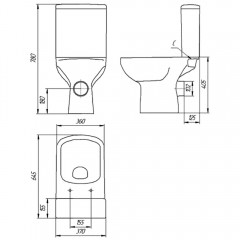 Унитаз Cersanit Colour Clean On