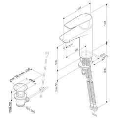 Смеситель для раковины Am.Pm Gem F90A82100