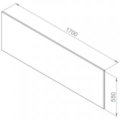Панель фронтальная для ванны Am.Pm Inspire V2.0 W52A-170-075W-P