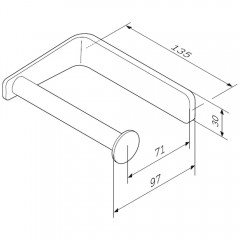 Держатель туалетной бумаги Am.Pm Inspire V2.0 A50A34100