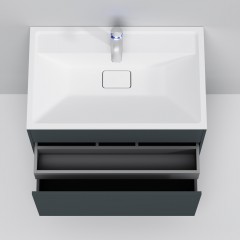Тумба с раковиной Am.Pm Inspire V2.0 80 графит