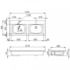 Раковина мебельная Am.Pm Spirit V2.0 120 M70AWCD1202WG