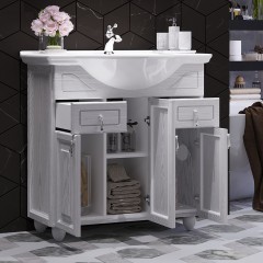 Тумба с раковиной Opadiris Тибет 80 ясень