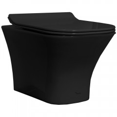 Инсталляция Geberit 458.125.21.1 + унитаз Cerutti 2615E matt black безободковый с сиденьем