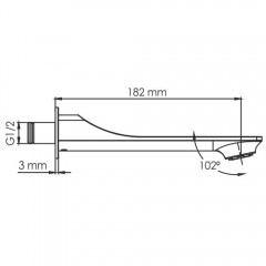 Излив WasserKRAFT Glan A175