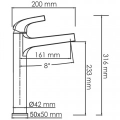 Смеситель для раковины WasserKRAFT Sauer 7103H