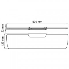 Полка стеклянная WasserKRAFT Glan K-5124