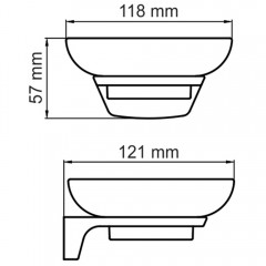Мыльница WasserKRAFT Glan K-5129