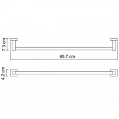 Полотенцедержатель WasserKRAFT Dill K-3930
