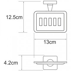 Мыльница металлическая WasserKRAFT Dill K-3969