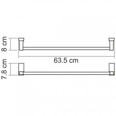 Полотенцедержатель WasserKRAFT Lopau K-6030