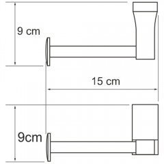 Держатель туалетной бумаги WasserKRAFT Lopau K-6096
