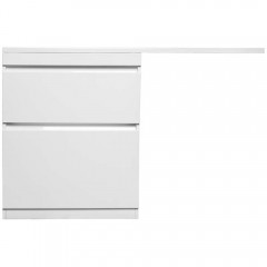 Тумба с раковиной Style Line ElFante Даллас 140 напольная белый (2 ящика) L