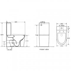 Унитаз Bolu Barcelona BL-34A2149 безободковый