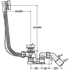 Слив-перелив Viega Simplex 285357 (в подарок)