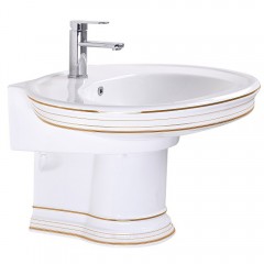 Раковина CeramaLux LuxClassic 4290 с полупьедесталом