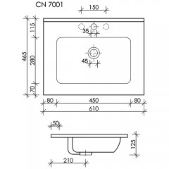 Раковина Ceramica Nova Element CN7001