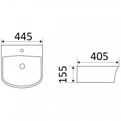 Раковина CeramaLux 78369A