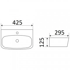 Раковина CeramaLux 78401