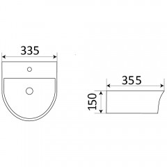 Раковина CeramaLux 78370