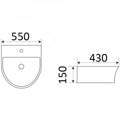 Раковина CeramaLux 78370C