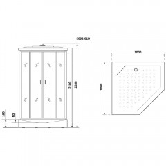 Душевая кабина Niagara Premium NG-6002D