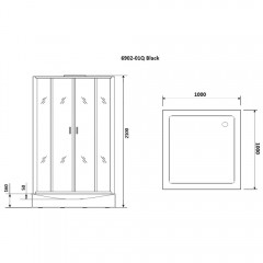 Душевая кабина Niagara Premium NG-6902Q-black
