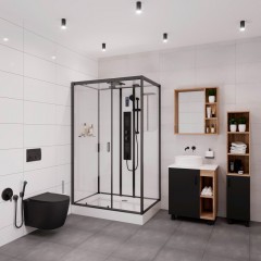 Душевая кабина Niagara Premium NG-6912GQL-black