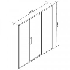 Душевая дверь Cerutti Kelly D140