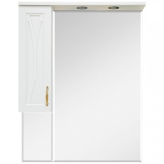 Зеркало-шкаф Misty Амбра 80 L П-Амб0280-0322ЯЛ