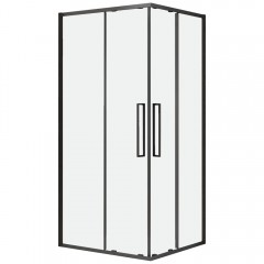 Душевое ограждение Black&White S872 Black 1000x1000