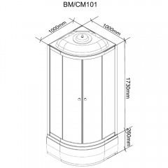 Душевая кабина Parly CM101