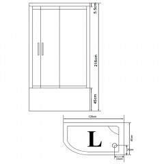 Душевая кабина Bandhours Star L 120x80