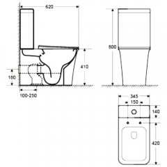 Унитаз Cerutti Arno CT7838 безободковый