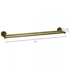Полотенцедержатель двойной Bronze de Luxe Loft 10508