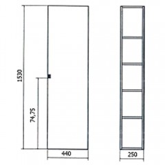 Пенал Bandhours Flores 44 L Flr440.59