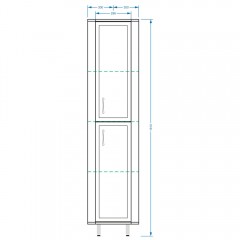 Пенал Stella Polar Концепт 30 угловой SP-00000147