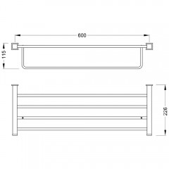 Полка для полотенец Zeegres Z.Cub 21115001