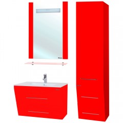 Зеркало Bellezza Берта 60 красный