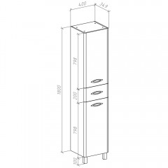 Пенал Bellezza Джела 40 L