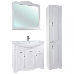 Комплект мебели Bellezza Кантри 85 белый (Kirovit)