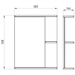 Зеркало ASB-Mebel Орхидея 60