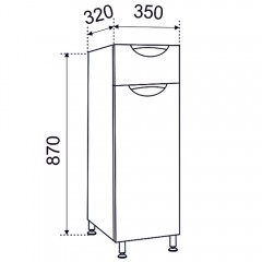Полупенал Emmy Милли 35 L ppmel35-l