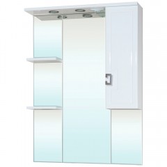 Зеркало-шкаф Bellezza Миа 75 R белый патина золото