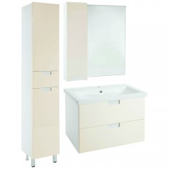 Зеркало-шкаф Bellezza Пегас 80 L бежевый